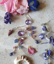Load image into Gallery viewer, Dream Drops Cluster Earrings in Berry