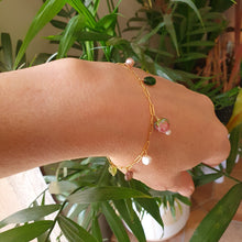 Load image into Gallery viewer, Gemstone & Pearl Bracelet