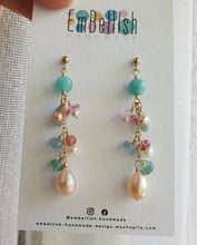 Load image into Gallery viewer, Dream Drop Cluster Earrings in Sorbet