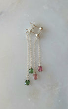 Load image into Gallery viewer, Silver Swings Tourmaline Earrings
