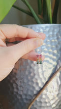 Load and play video in Gallery viewer, Tourmaline Drop Earrings Silver
