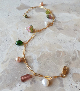 Gemstone & Pearl Bracelet