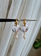 Load image into Gallery viewer, Mini Droplet Hoops- Pearl (Custom Pre-Order)
