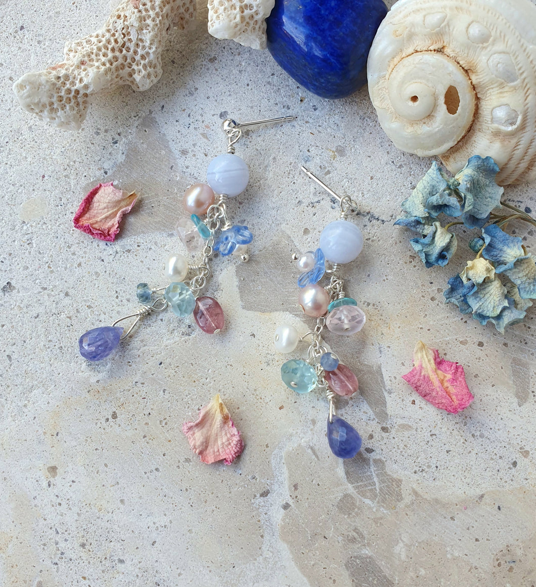 Dream Drops Cluster Earrings in Spring