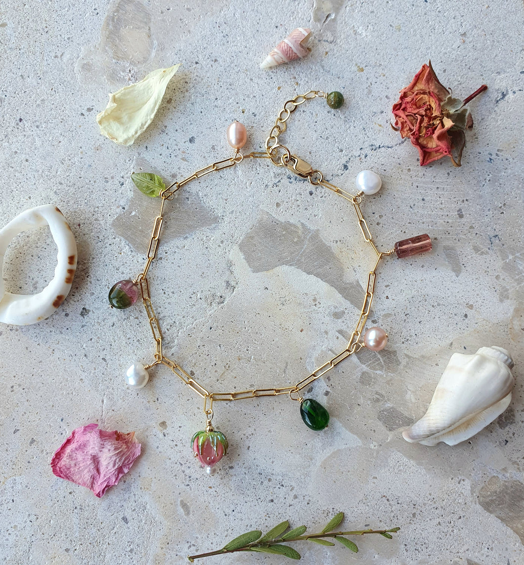 Gemstone & Pearl Bracelet