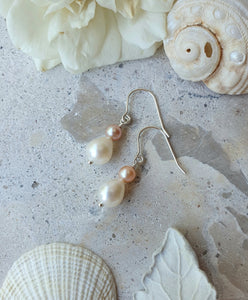 Mini Pearl Droplets in Sterling Silver